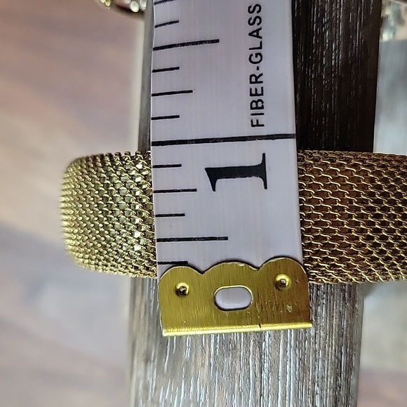 Lot of 2 Cuff Bracelets Mesh Filigree Designs - Picture 8 of 10